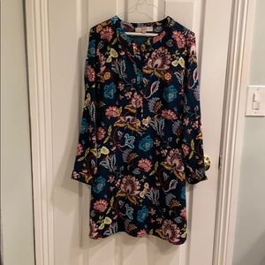 Ann Taylor Loft A line floral dress Size 2